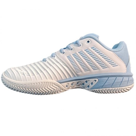 Baskets Femme Kswiss Express Light 3 HB TERRE BATTUE Blanc Bleu Vert