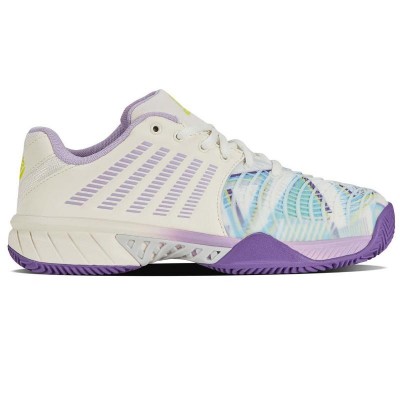 Zapatillas Kswiss Express Light 3 HB Padel Blanco Purpura Mujer