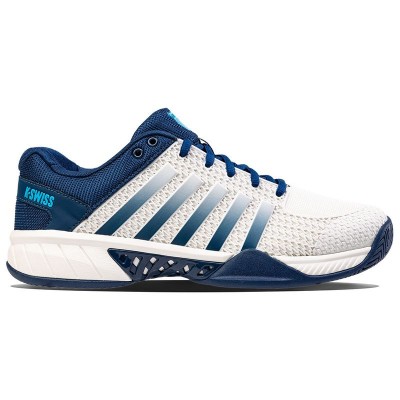 Zapatillas Kswiss Express Light Pickleball Blanco Azul Oscuro Cian