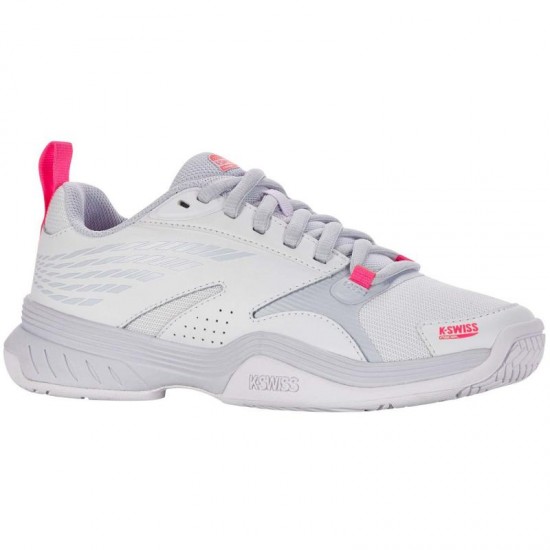 Chaussures Femme Kswiss Speedex Padel White Neon Pink