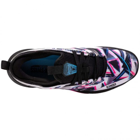 Kswiss Speedtrac Padel Blanc Noir Rose Neon Chaussures