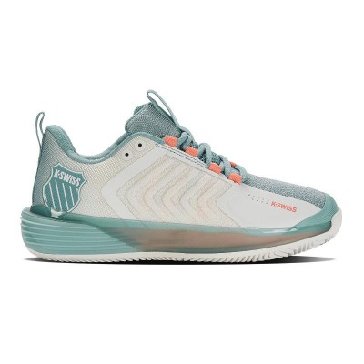 Kswiss Ultrashot 3 White Turquoise Sneakers