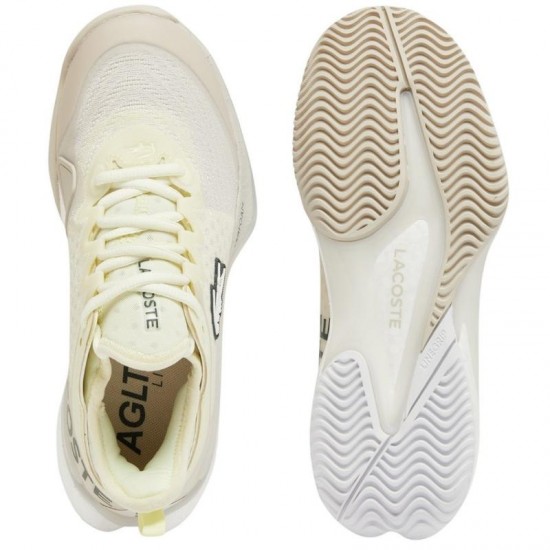 Lacoste AG-LT23 Lite Clay White Yellow Women''s Sneakers