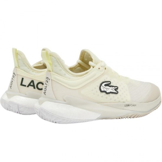 Lacoste AG-LT23 Lite Clay White Yellow Women''s Sneakers