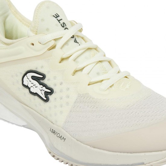 Lacoste AG-LT23 Lite Clay White Yellow Women''s Sneakers