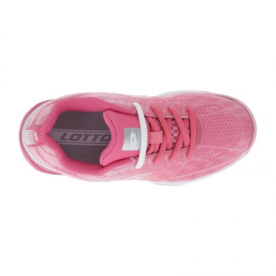 Zapatillas Lotto Mirage 300 Orquidea Blanco Rosa Junior