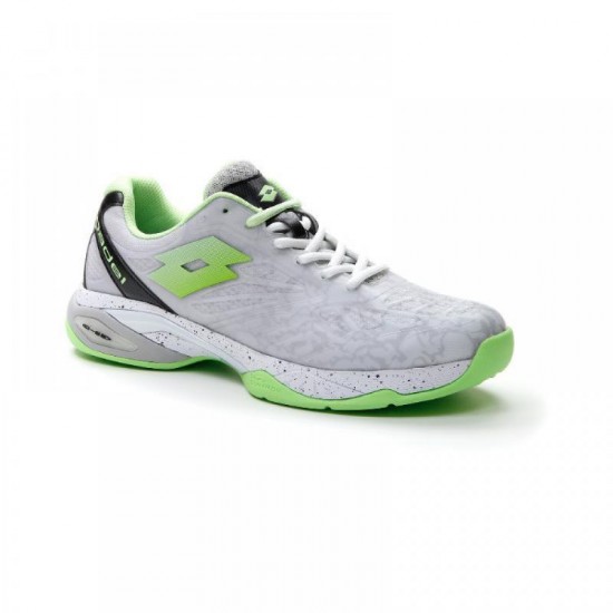 Chaussures Lotto Superrapida 200 III Blanc Vert Pomme