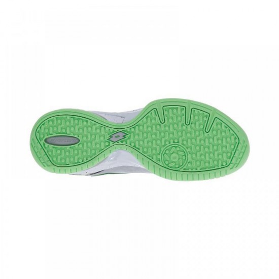 Chaussures Lotto Superrapida 200 III Blanc Vert Pomme