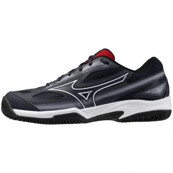 Chaussures de Padel Mizuno Break Shot 4 Gris Blanc Rouge