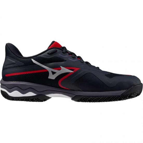 Zapatillas Mizuno Wave Exceed Light 2 Padel Negro Blanco Rojo