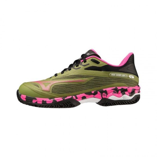 Zapatillas Mizuno Wave Exceed Light 2 Verde Fucsia Mujer