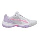 Baskets Femme Puma Nova Court Argent Blanc Violet