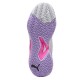 Baskets Femme Puma Nova Court Argent Blanc Violet