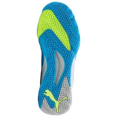 Puma Nova Elite Shoes Blue Yellow Grey