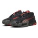 Puma Nova Elite Gris Fonce Noir Rouge Baskets