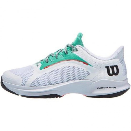 Wilson Hurakn 2.0 Blanc Turquoise Baskets Femme