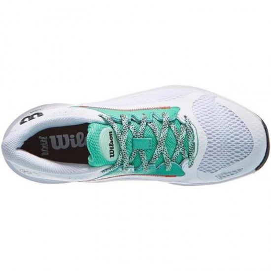 Wilson Hurakn 2.0 Blanc Turquoise Baskets Femme