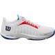 Chaussures Wilson Hurakn Pro Blanc Rouge Bleu