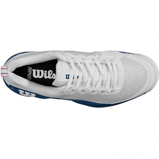 Wilson Rush Pro 4.5 Clay White Blue Women''s Sneakers