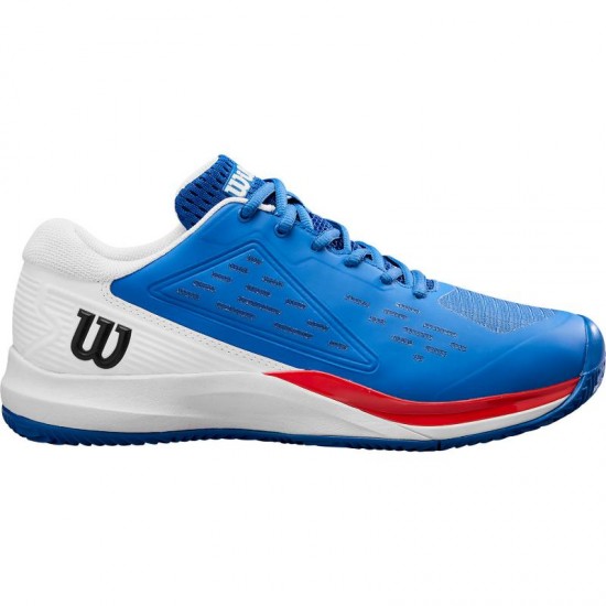 Wilson Rush Pro Ace Clay Blue White Red Sneakers