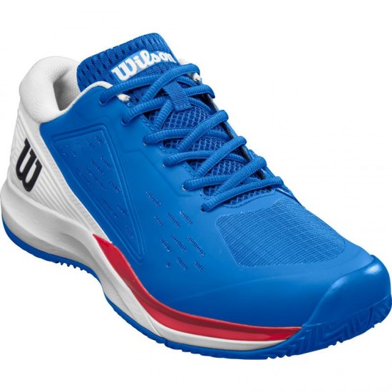 Wilson Rush Pro Ace Terre Battue Bleu Blanc Rouge Baskets