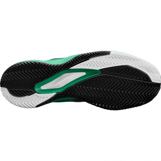 Zapatillas Wilson Rush Pro Ace Clay Negro Verde Blanco