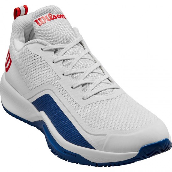 Wilson Rush Pro Lite White Blue Red Sneakers