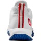 Wilson Rush Pro Lite Blanc Bleu Rouge Baskets