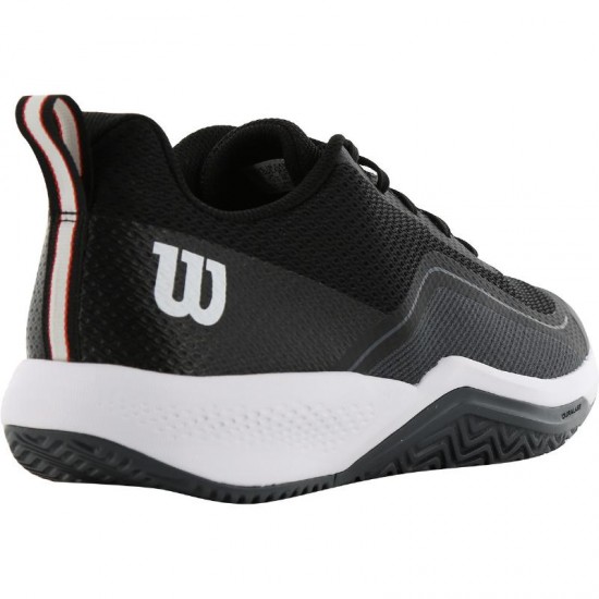 Wilson Rush Pro Lite Shoes Black Red White